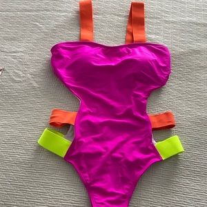 Shein colourblock bathing suit
